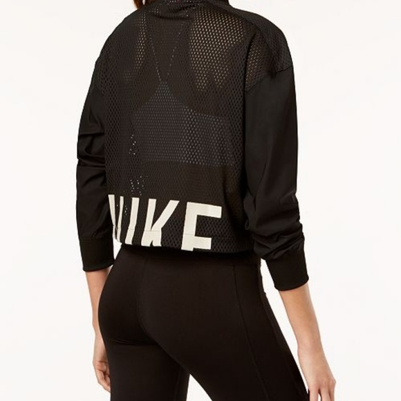 nike mesh bomber jacket
